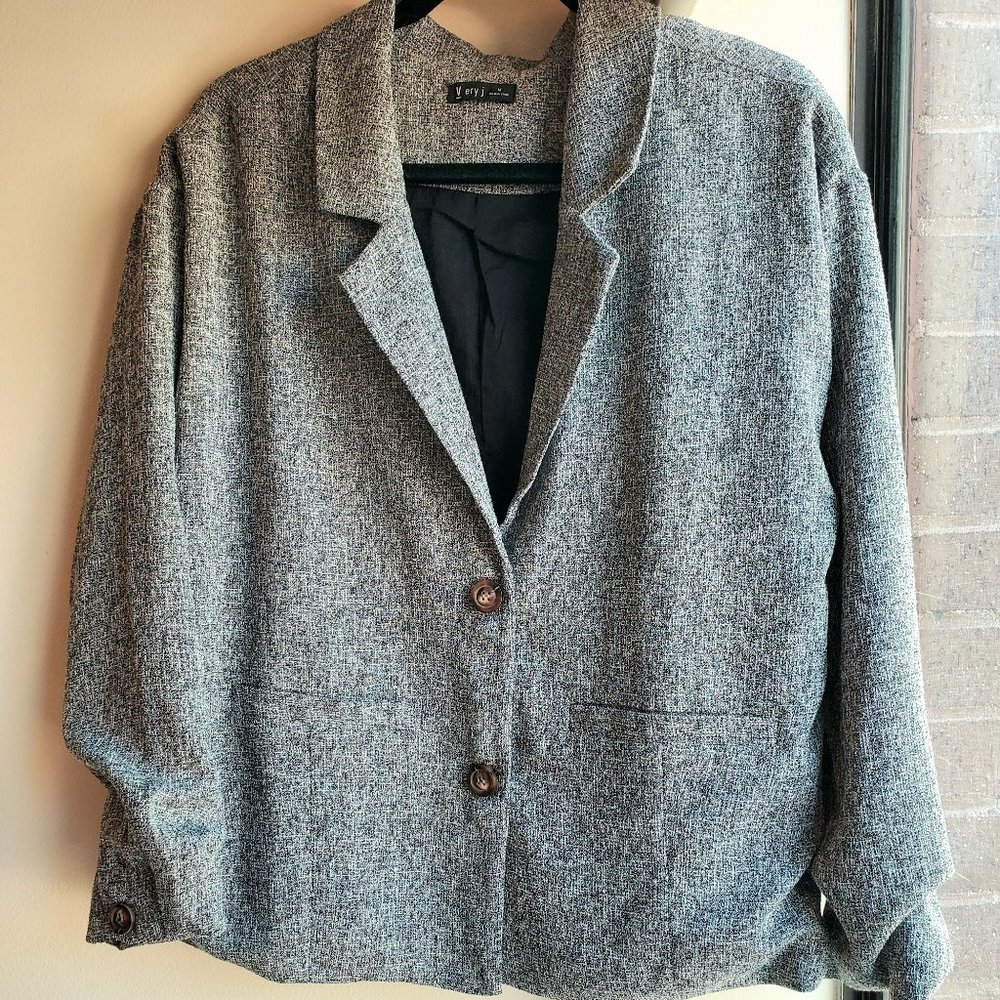 NWT Very J Oversized Gray Blazer